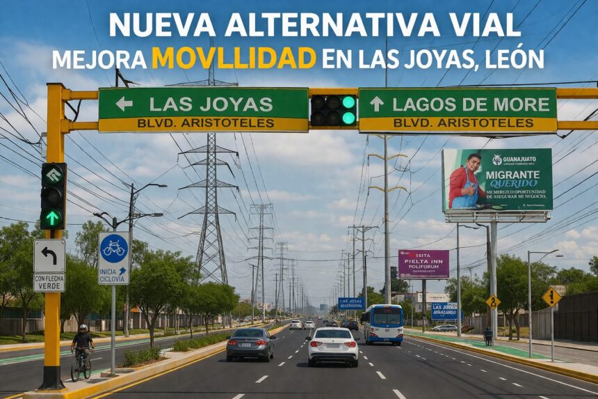 Nueva alternativa vial mejora movilidad en Las Joyas, León