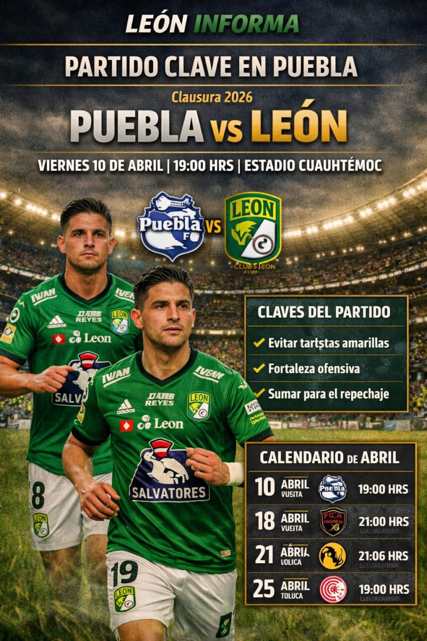 Club León enfrenta partido clave ante Puebla