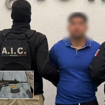 Cae en León presunto generador de violencia; aseguraron rifle AR-15