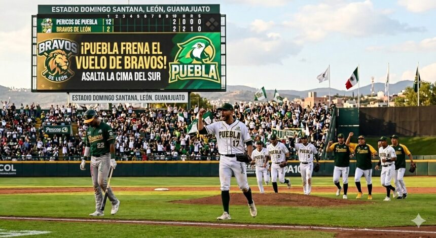 Puebla frena el vuelo de los Bravos y asalta la cima del Sur