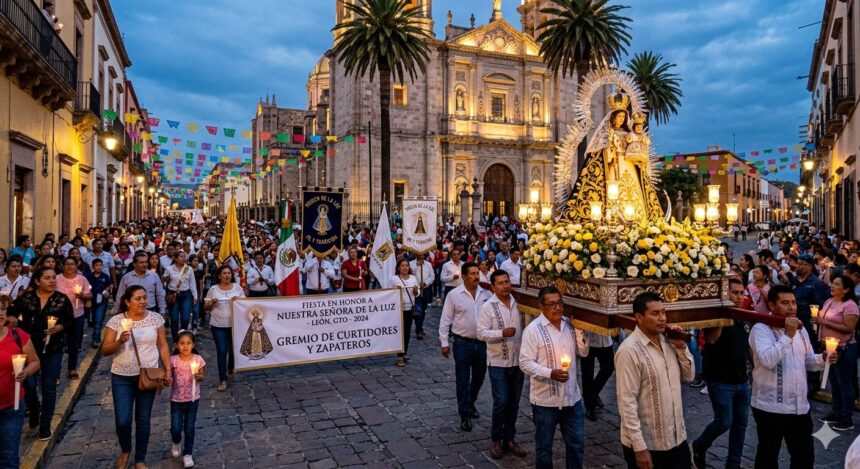 León se rinde ante su Patrona: Inician los festejos a la Virgen de la Luz