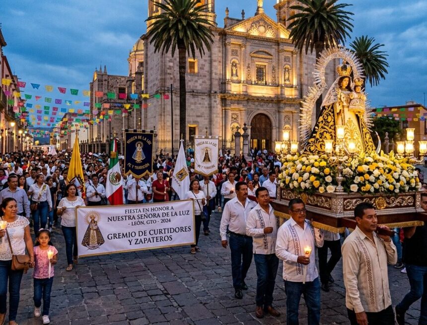 León se rinde ante su Patrona: Inician los festejos a la Virgen de la Luz
