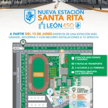 León estrena la nueva Estación de Transferencia Santa Rita para mejorar la movilidad urbana