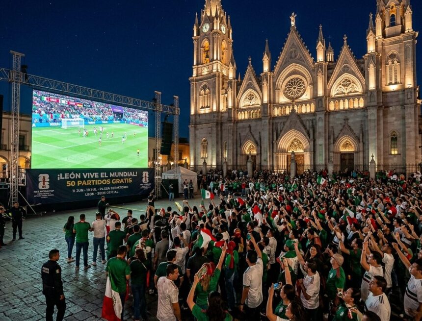 LEÓN SERÁ SEDE OFICIAL DEL MUNDIAL 2026 CON LA TRANSMISIÓN GRATUITA DE 50 PARTIDOS EN EL EXPIATORIO