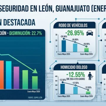 Reportan baja del 22.7% en el robo a casa habitación en León
