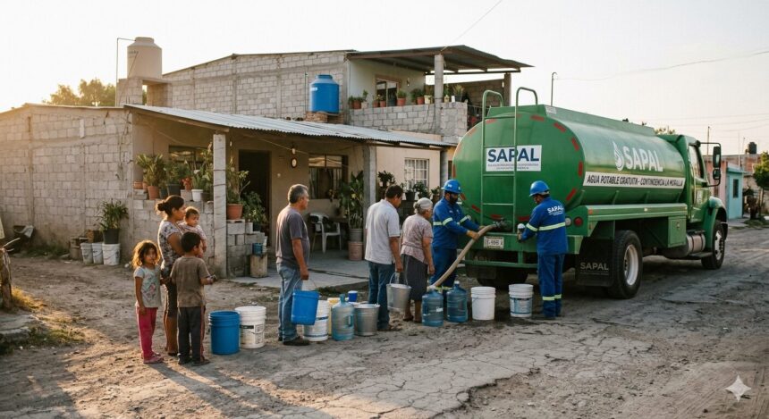Más de 200 colonias en León sufren desabasto e intermitencia de agua potable por falla eléctrica en la batería de pozos La Muralla. A pesar de que el suministro eléctrico ya fue restablecido, los tanques y tuberías tardarán varios días en estabilizarse por completo.