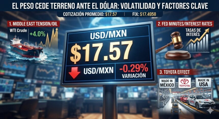 image_86f9306d El peso mexicano cede terreno ante el dólar: factores globales y tensiones geopolíticas elevan la volatilidad