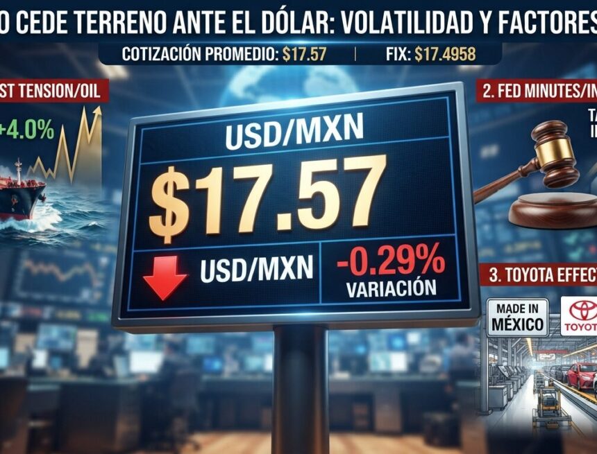 image_86f9306d El peso mexicano cede terreno ante el dólar: factores globales y tensiones geopolíticas elevan la volatilidad