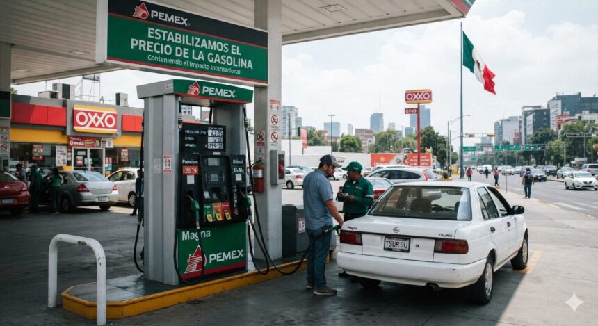 El Gobierno de México frena el impacto del crudo internacional: Estabilizan la gasolina por debajo de los $24 pesos