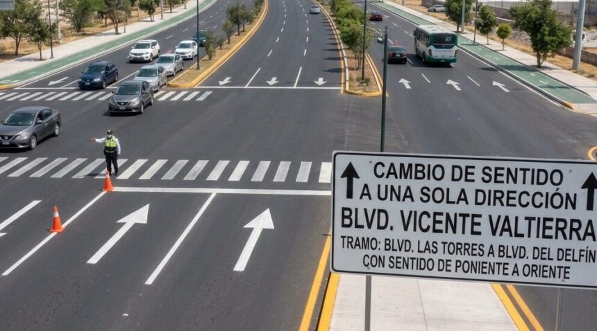 50820e0e-9be1-43d5-84a3-3e6dec323da9 Tráfico en León: Cambia de sentido tramo del bulevar Vicente Valtierra por apertura del bulevar Cañaveral