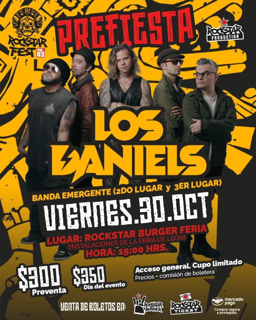 Los Daniels encabezarán la Prefiesta del Rockstar Fest Vol. 3 en León
