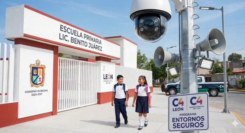León blinda sus escuelas: invertirán 3.4 millones para conectar 90 planteles al C4