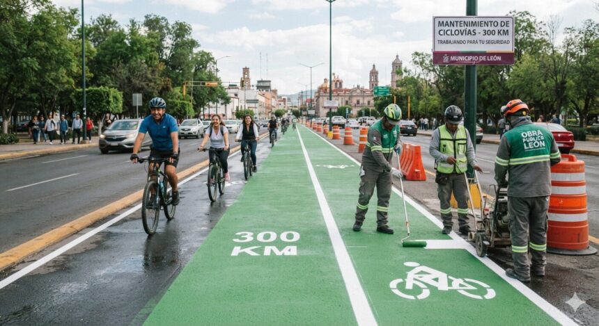 image_ebc0f52f León blinda su red ciclista: arranca mantenimiento integral a más de 300 kilómetros de ciclovías