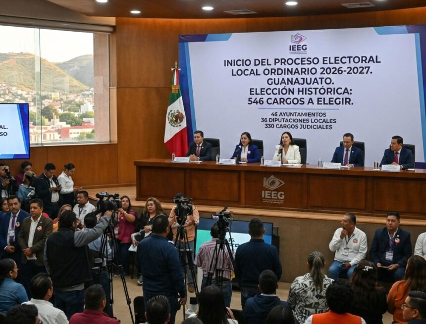 Histórico: Arranca el proceso electoral 2026-2027 en Guanajuato; se elegirán 546 cargos y, por primera vez, jueces locales