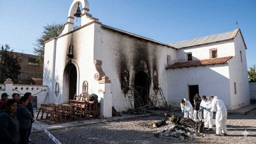 Consternación en León: Vandalizan e incendian el histórico Templo del Señor de los Remedios en La Laborcita