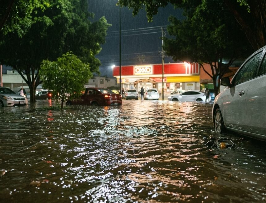 image_9271f7c7 Noche de caos en León: Tormenta inunda vialidades y ejecutan a un hombre en la zona norte