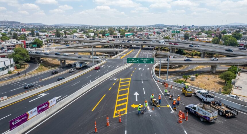 Distribuidor Benito Juárez al 95%: Obra clave entra en etapa final tras retrasos por lluvias